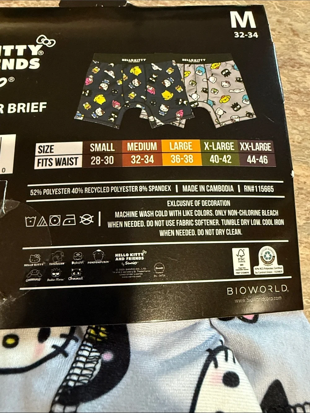 NEW Sanrio Hello Kitty & Friends Boxer Briefs